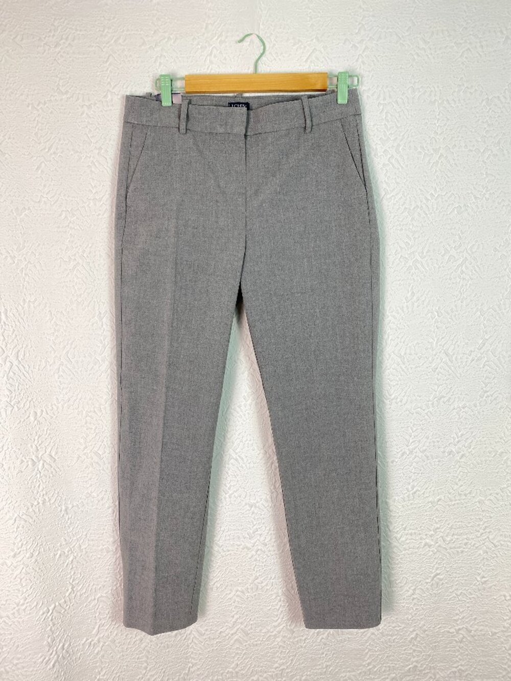 J.Crew Ruby Crop Pant Gray Slim Ankle Dress Pants Size 8
